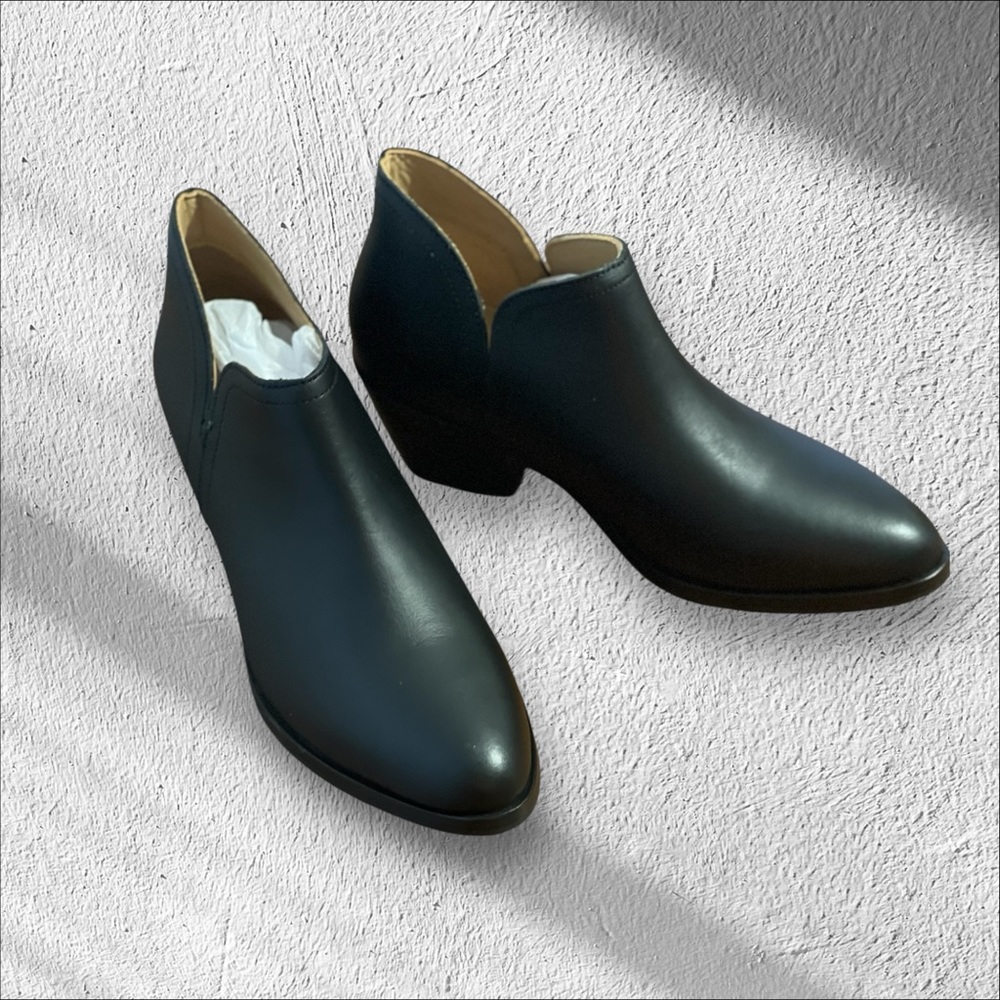 Nisolo Black Leather Ankle Boots 8